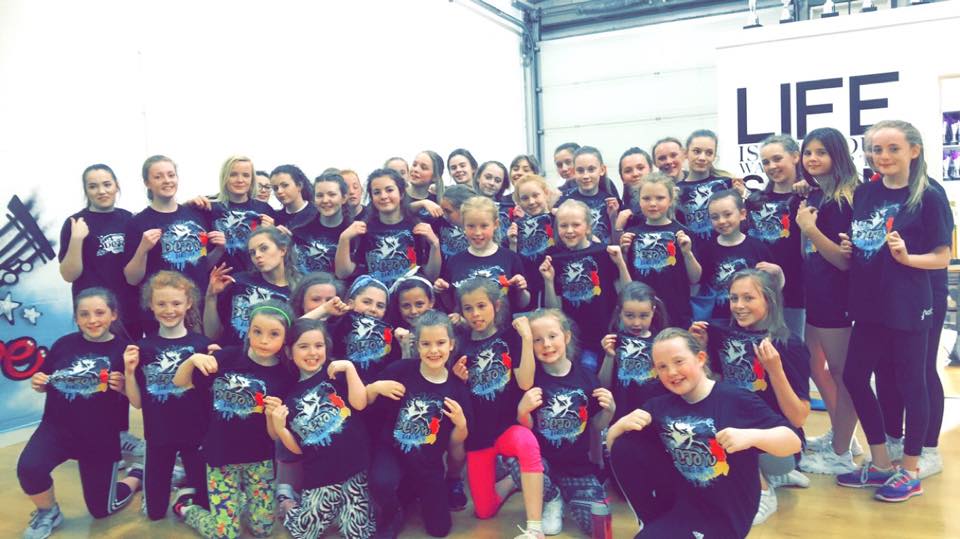 Deja Vu Dance Crew Posing in new Axznt Street Dance T-shirts