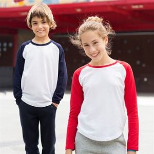 Kids Long Sleeve Baseball T-Shirt