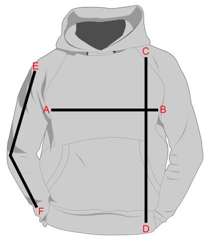 sweatshirt sizes