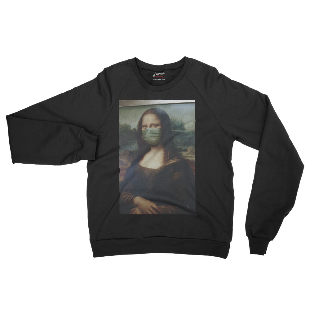 RIOT SOCIETY Mona Lisa Skeleton T-Shirt RSMT-B02-579-A0-BLK